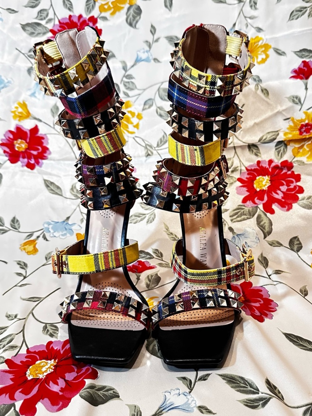 AZALEA WANG CLUE-MLT STRAPPY HIGH HEEL SIZE 8.5